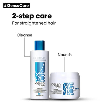 Loreal Professionnel Xtenso Care Shampoo For Straightened Hair 50 ml + Xtenso Care Mask 196 gm - Combo Pack