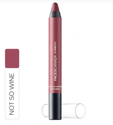 Faces Canada Ultime Pro Matte Lip Crayon 2.8 gm (Not So Wine 17) PigKart